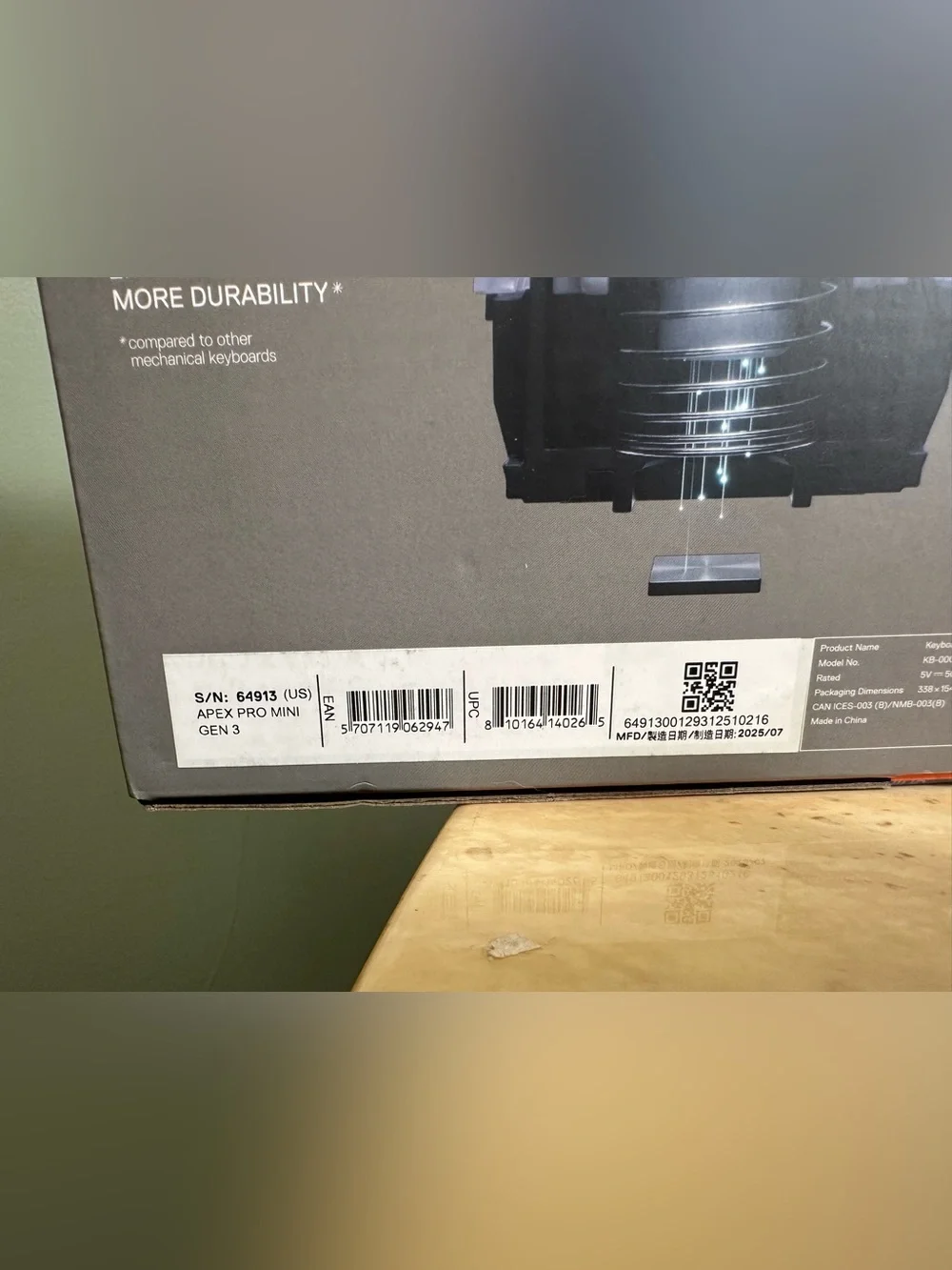 SteelSeries Apex Pro Mini Gen 3 Keyboard OmniPoint 3.0 Magnetic Switches SEALED